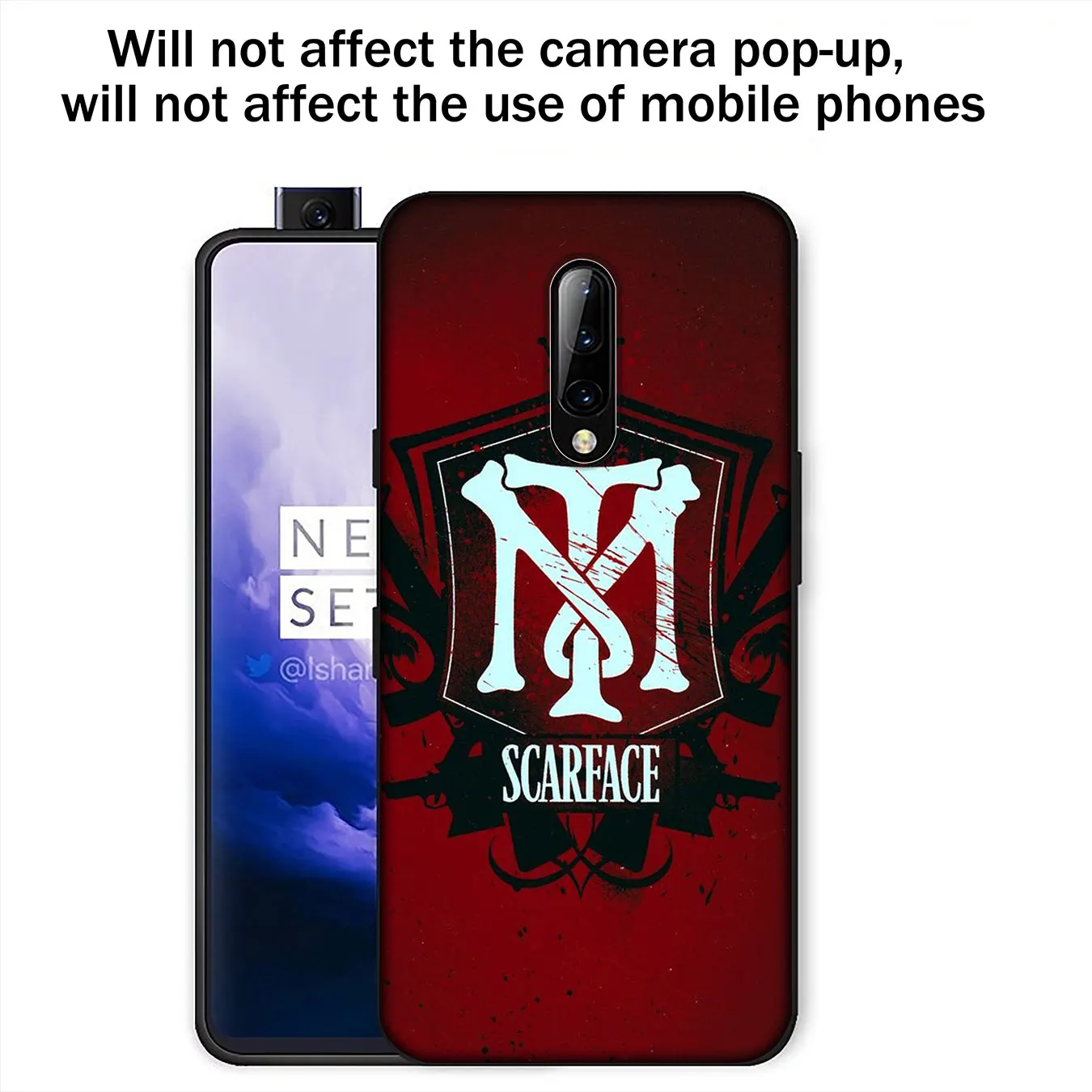 Scarface Tony Montana Luxury High-end Protector Soft Silicone Phone Case for Oneplus 7T 7 Pro 6 6T 5 5T Cover One Plus |