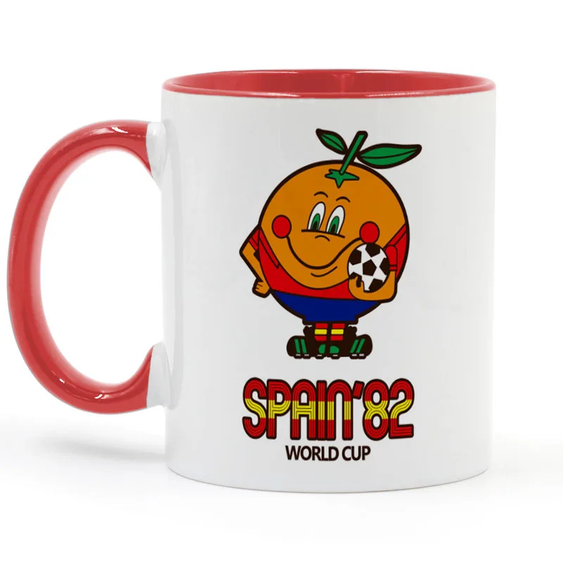 Испания 82 1982 naranjito футбол кальцио мировой оранжевый кофе керамическая чашка