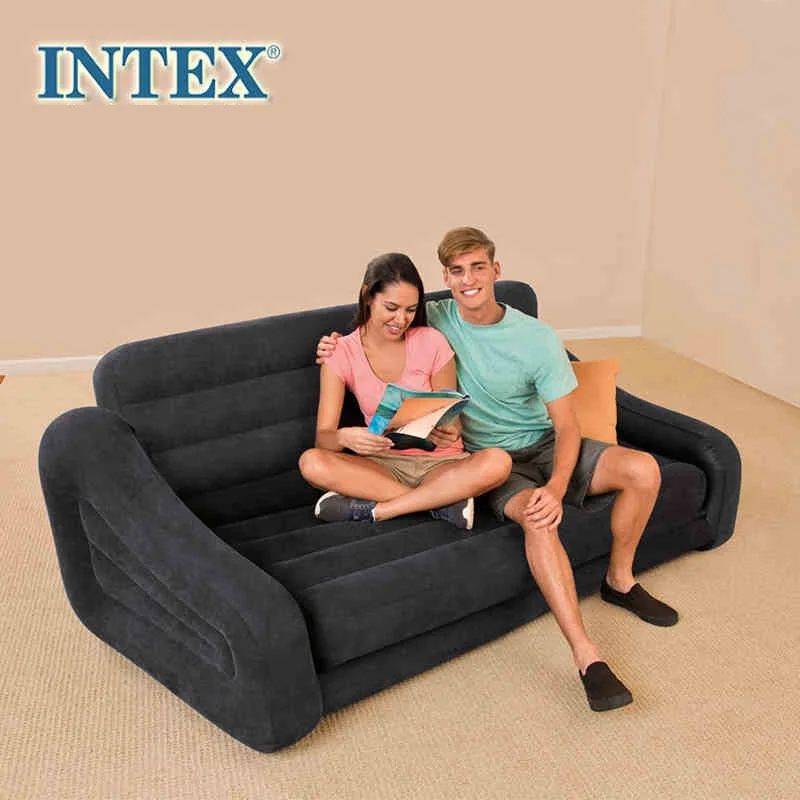 Надувной диван для гостиной, 2-х местный, секционный, мебель складная, диван-кровать, спальный коврик, матрас от AliExpress WW