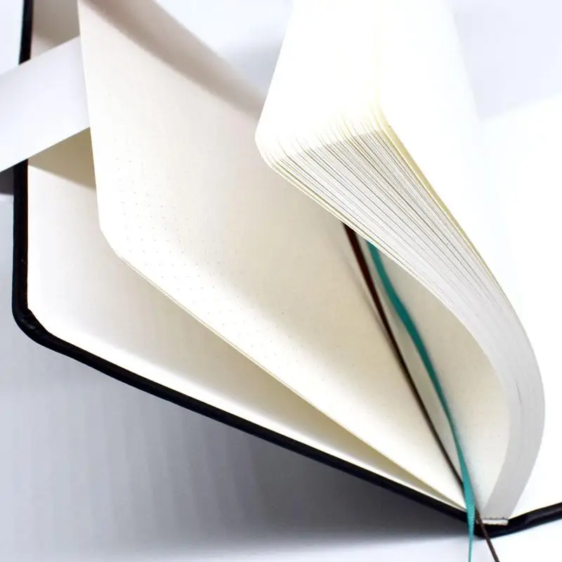 Notebook Dotted Journal Paper A5 Leather Softcover 160 Pages Ivory White 100 GSM Handmade Diary Note Pad F | Канцтовары для офиса