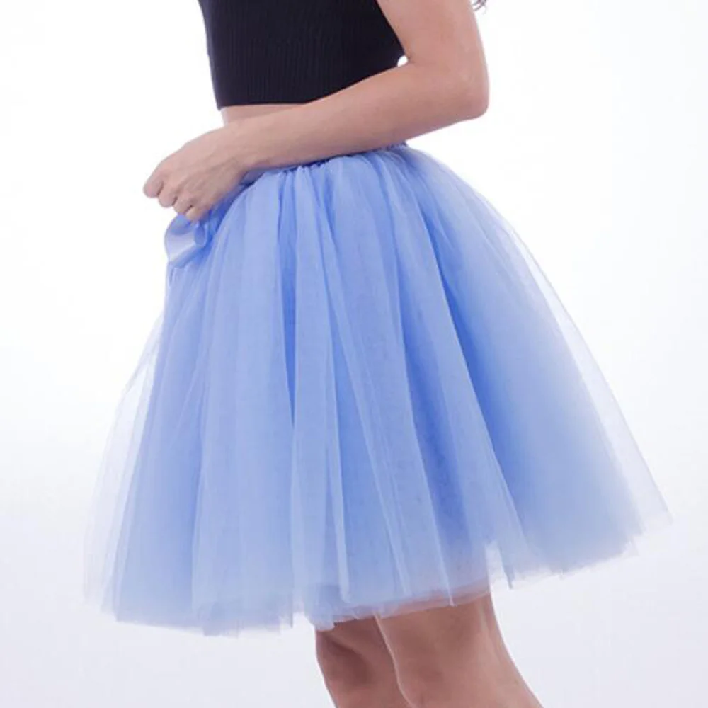 Короткие юбки с оборками Тюлевая винтажная Свадебная юбка для невесты вечерние
