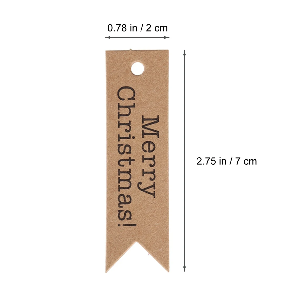 100 шт Счастливого Рождества Висячие бирки пакет простые этикетки рождественские