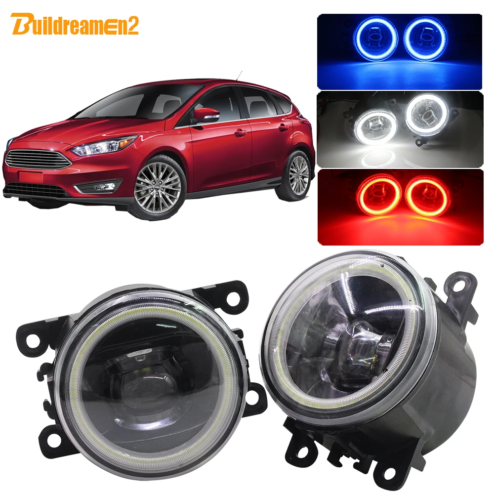 Buildreamen2 для Ford Focus MK2 MK3 2004 2015 автомобиля H11 4000LM светодиодный лампы Противотуманные