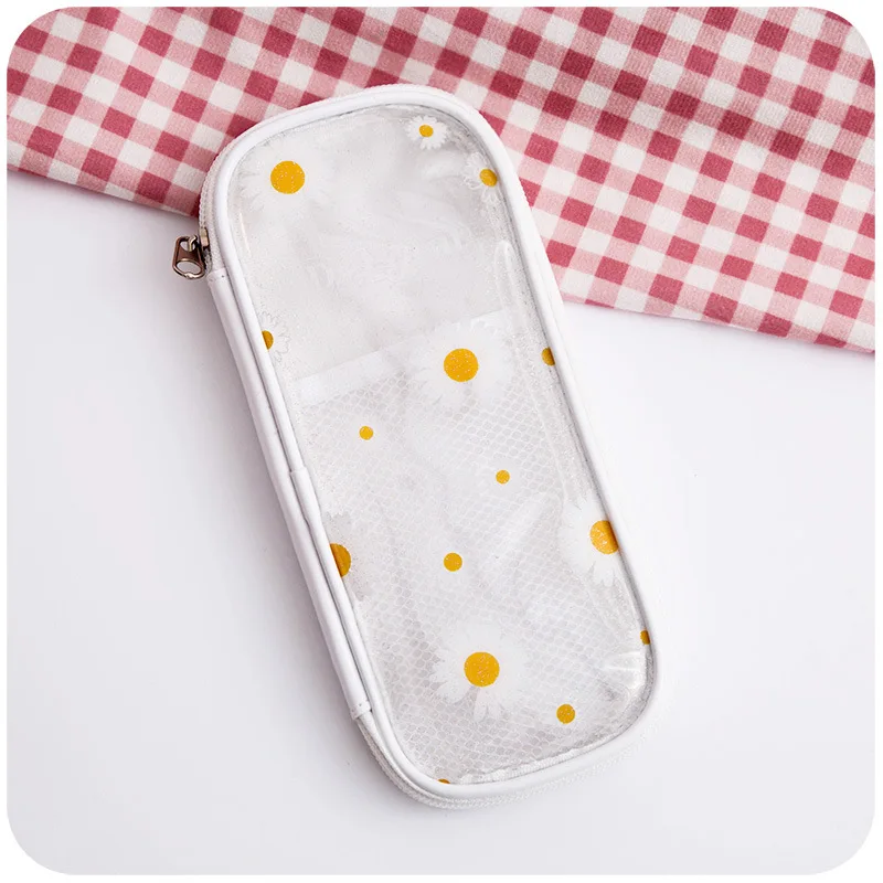 Ins мультфильм поэтические Маргаритка Вишнёвое мешок карандаша прозрачный