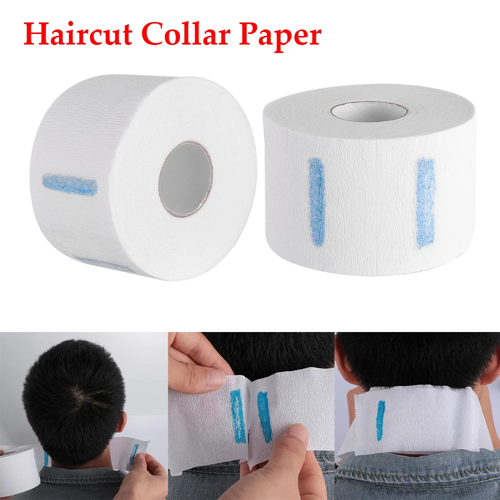 Новый 1 рулон шеи рюшами бумаги для стрижки волос салонный воротник