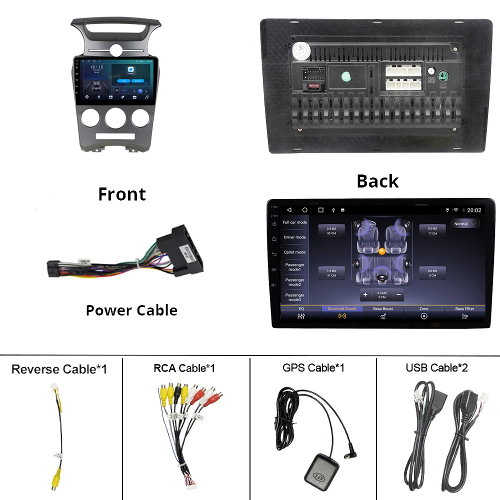 

2DIN Android 10 Car Radio For Kia Carens 2007-2011 GPS Navigation Stereo Receiver Car Multimedia Player DSP Auto Radio Car DVD