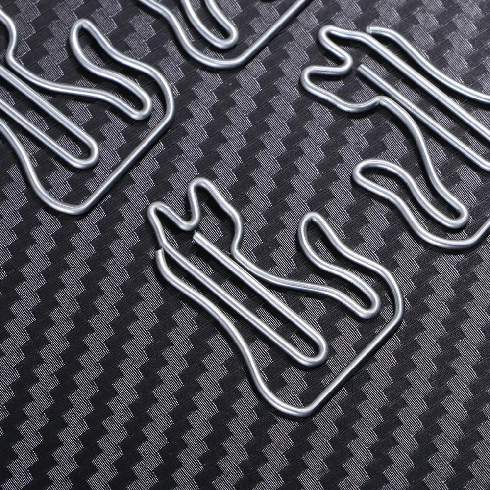 

30Pcs Creative File Clamps Adorable Paper Holder Adorable Cat Shaped Paper Clip(Silver)