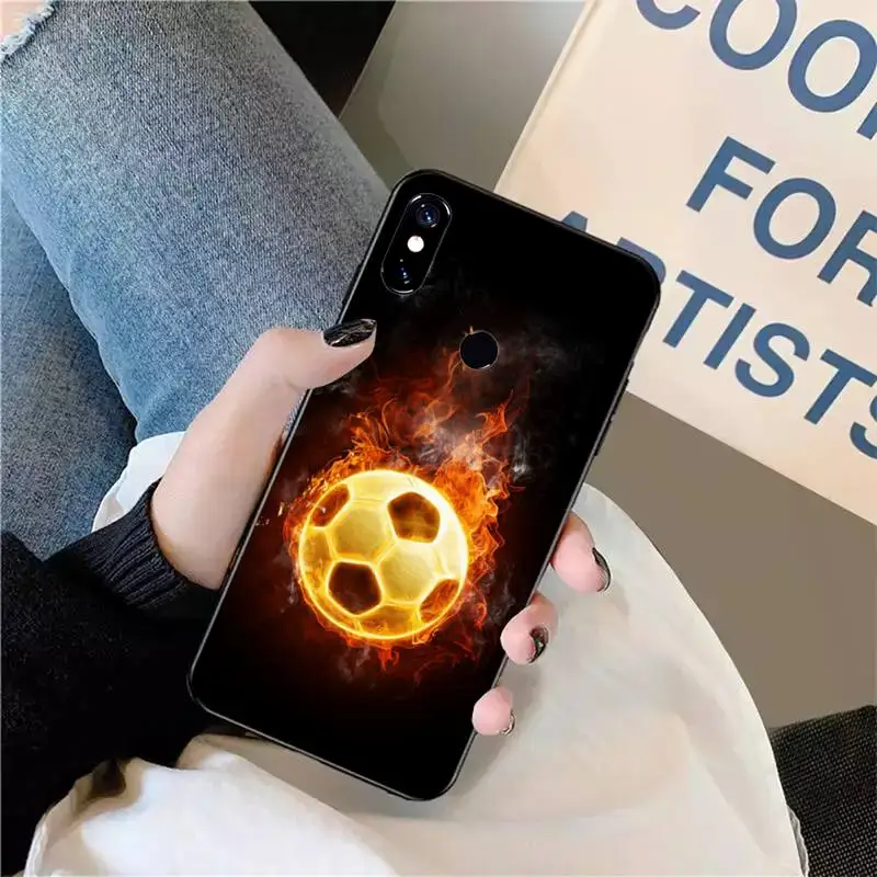 

Football Soccer ball fashion design Phone Case For Xiaomi Redmi note 7 8 9 t max3 s 10 pro lite funda shell coque cover