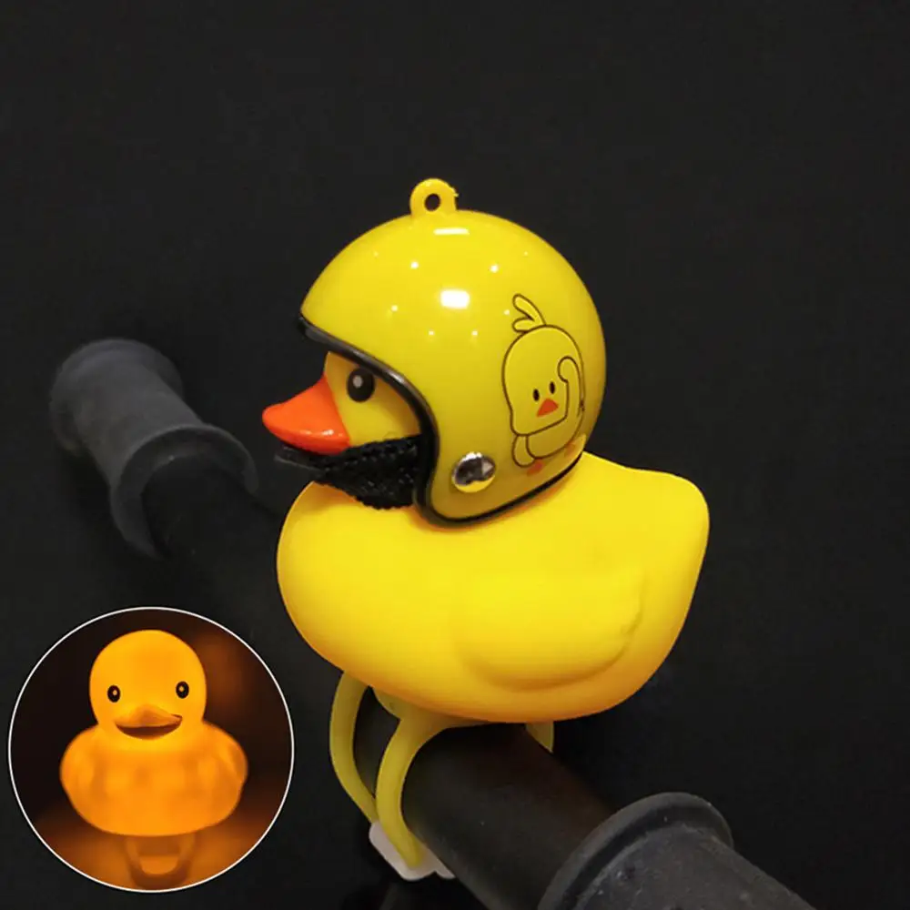Желтая утка с шлемом звонок колокольчик для велосипеда Колокольчик автомобиля