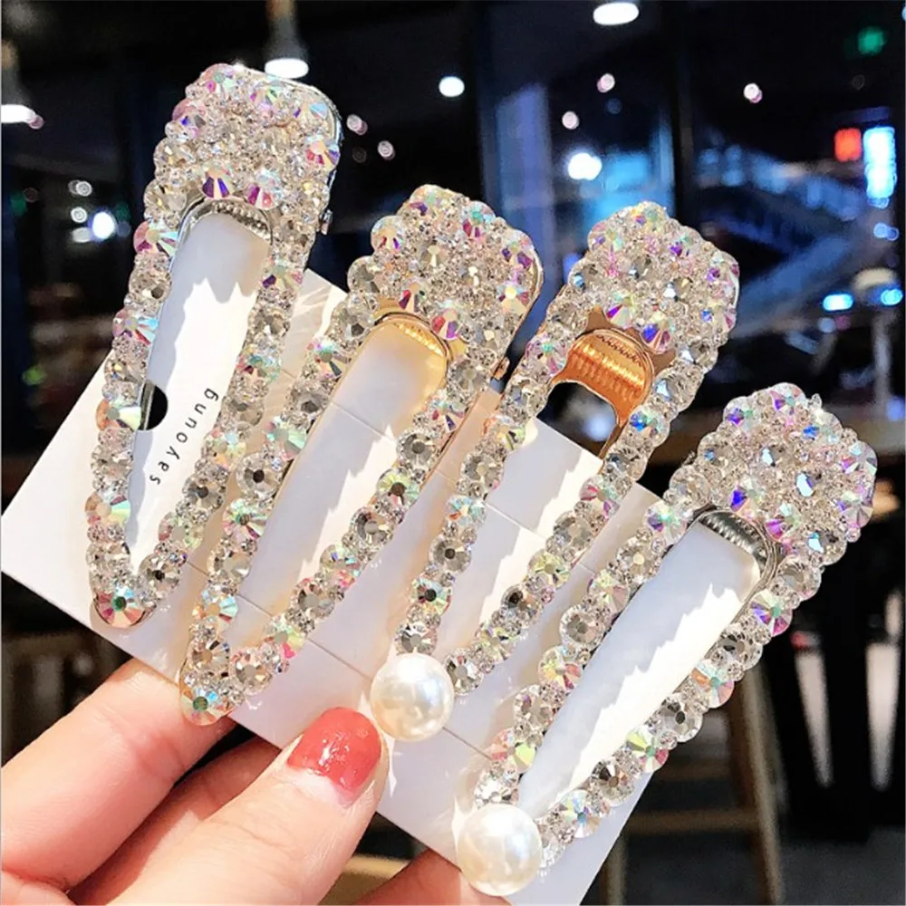 Женская заколка для волос с кристаллами 1 шт.|Шпильки и заколки волос| |