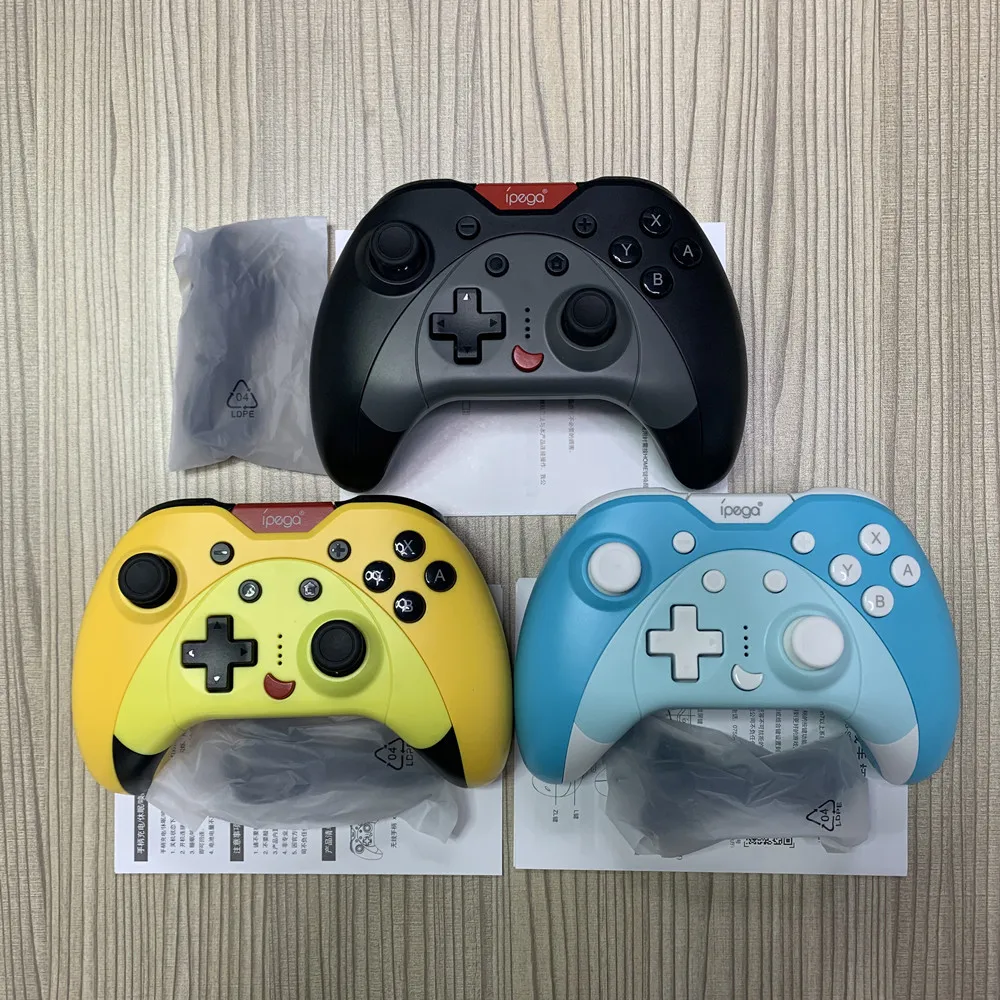 Беспроводной игровой джойстик Bluetooth Pro с турбо/мотором/шестью осями для Nintendo Switch