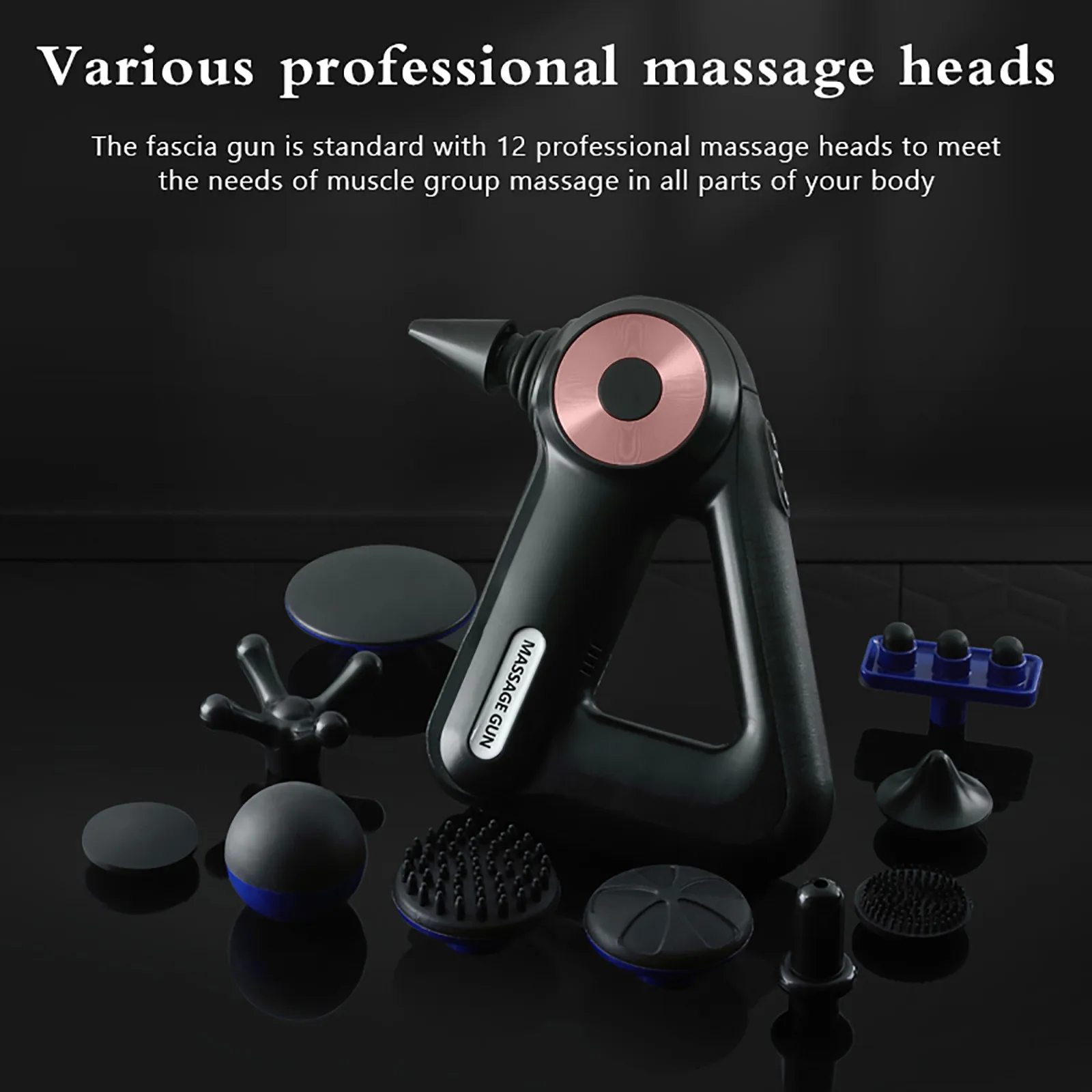 

Deep Tissue Massager Fascia Muscle Massage Wireless Mute Handheld Percussion