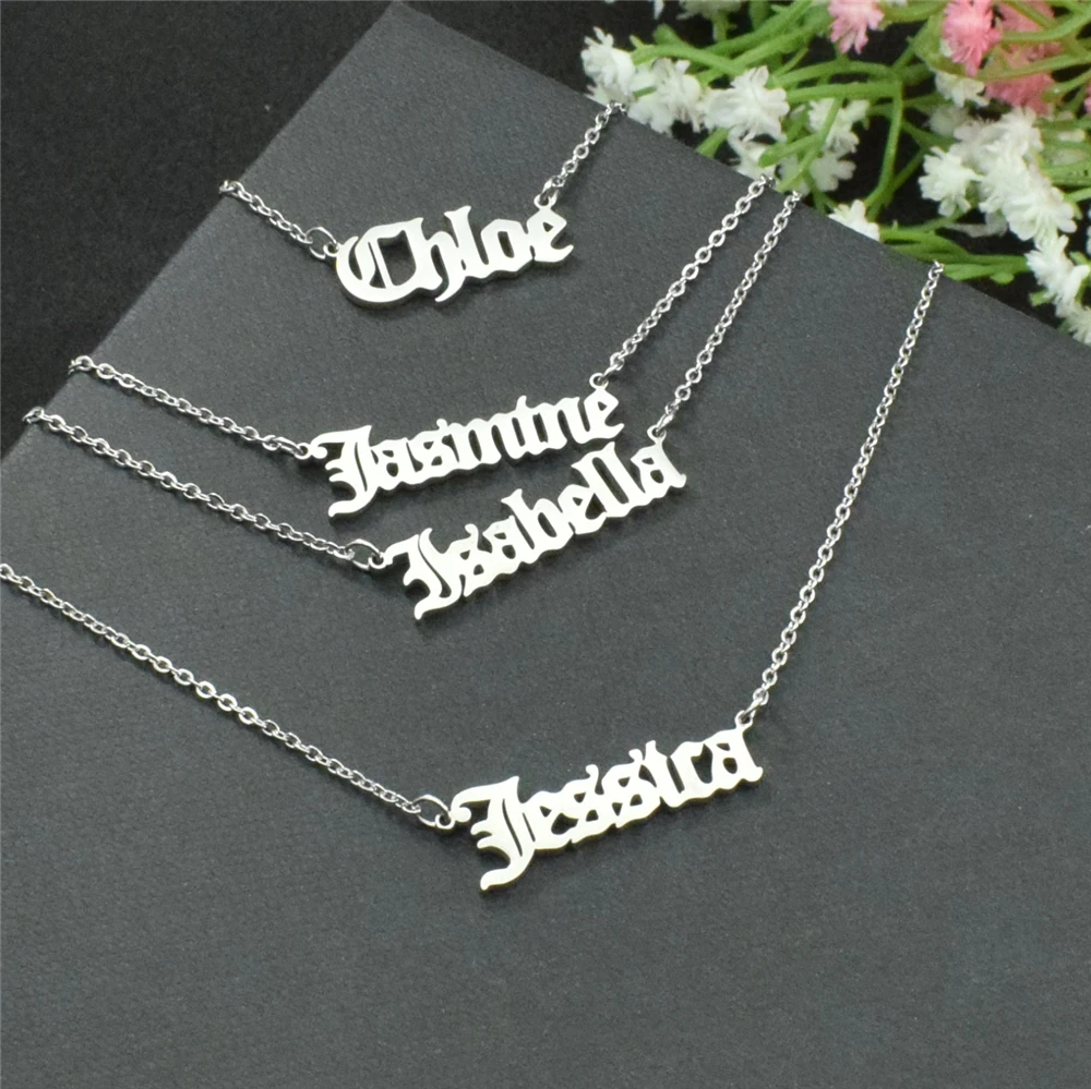 Уникальное ювелирное изделие ожерелье с именем для женщин подарок уникальная