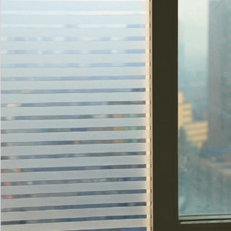 Полосатая стеклянная пленка статическое цепляние контроль тепла защита