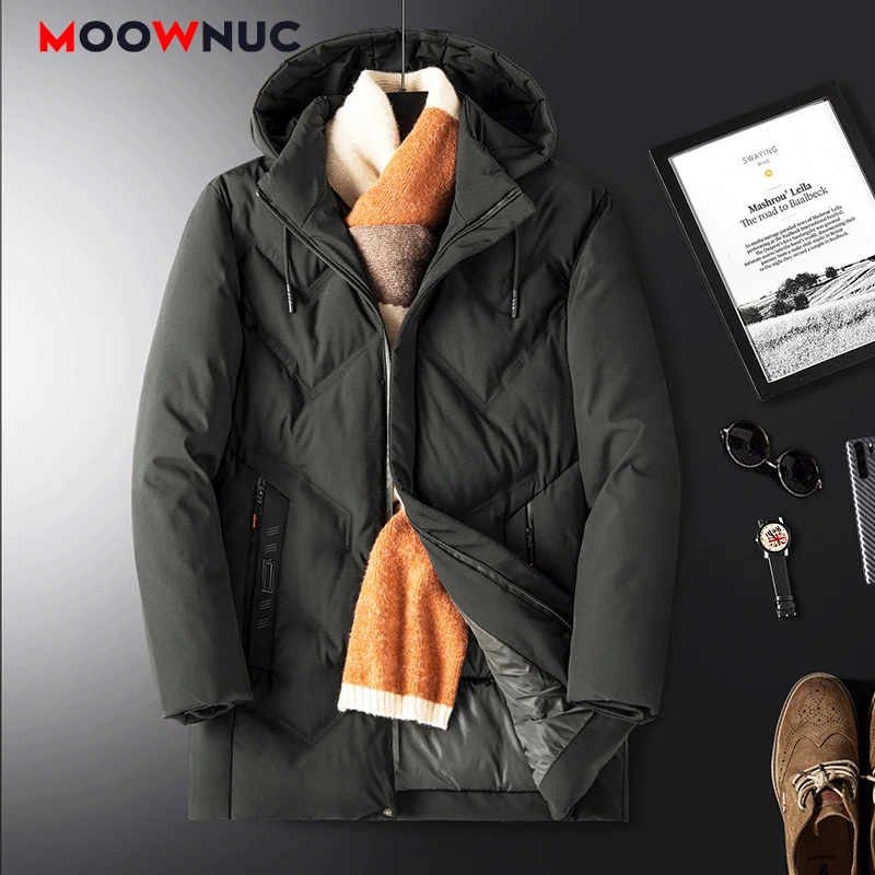 

Casual Parka Male 2020 Mens Jackets Winter Outwear Overcoat Thicken Waterproof New Autumn Warm Thermal Homme Coats 4XL MOOWNUC
