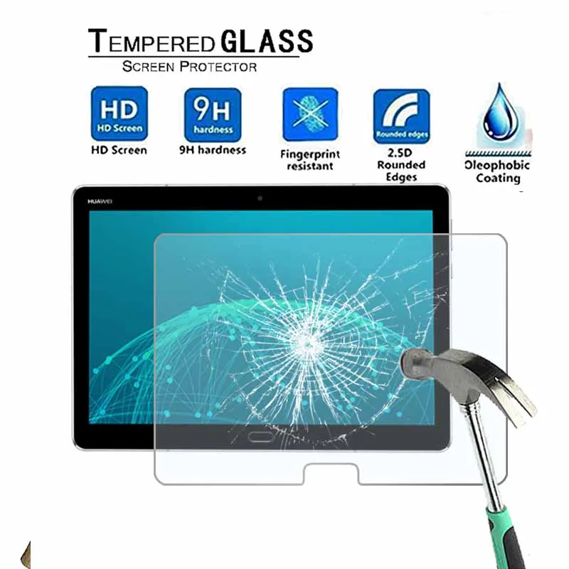 

For Huawei MediaPad M3 Lite 10 - 9H Ultra clear Premium Tablet Tempered Glass Screen Protector Film Protector Guard Cover
