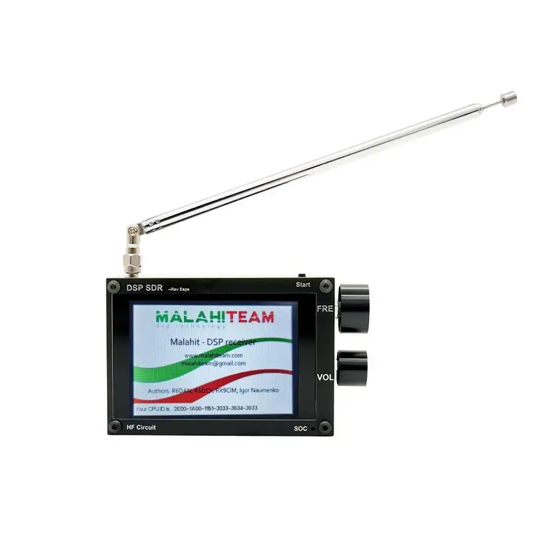 V1.10C Offical Code Thicker 3.5&ampquot 50KHz-2GHz Malachite DSP SDR Receiver Malahit Shortwave Radio With Battery Speaker | Мобильные