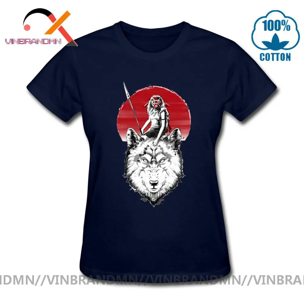 Модные новые стильные крутые Топы принцессы Mononoke 3D рубашка с японским аниме волк