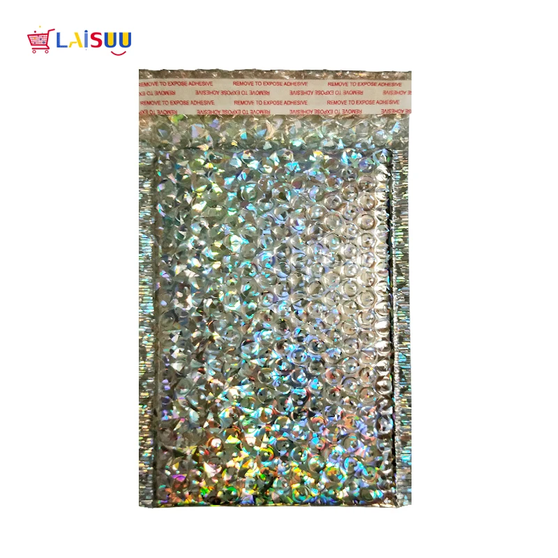 3 размера голографическая аллюминированная пузырчатая сумка утолщенная конверт