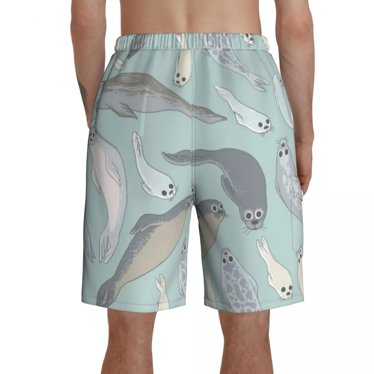 

Water Board Shorts Swimming Trunks Polyester Men Bathing Funny Swim Trunks