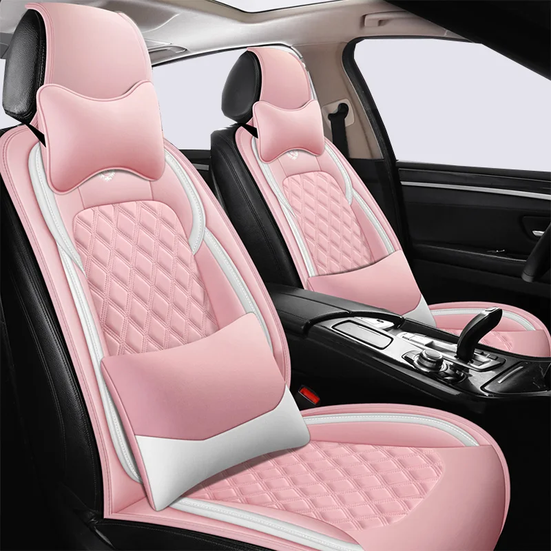 

New Flax Car Seat Cover For Fiat Tipo Car Headrest Protector Cover Pu Leather Car Headrest Cover Car Accessories