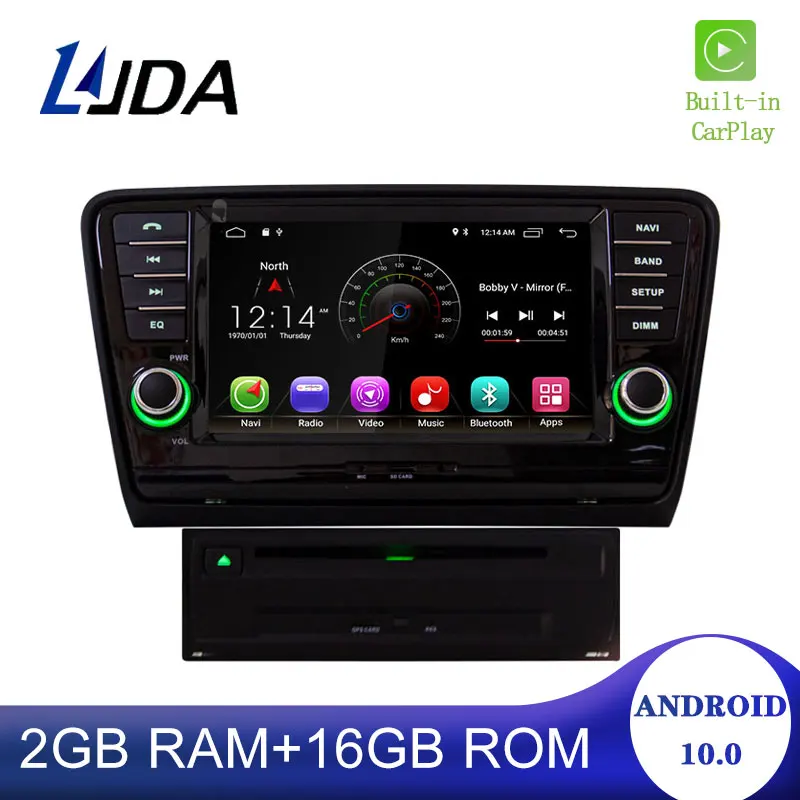 Автомобильный DVD плеер DSP Carplay Android 10 0 для Skoda Octavia 2013 2014 2015 Wi Fi GPS навигация 2 Din