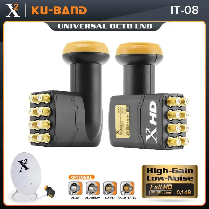X-Square LNB для спутникового ТВ-приемника универсальный KU-диапазон с высоким