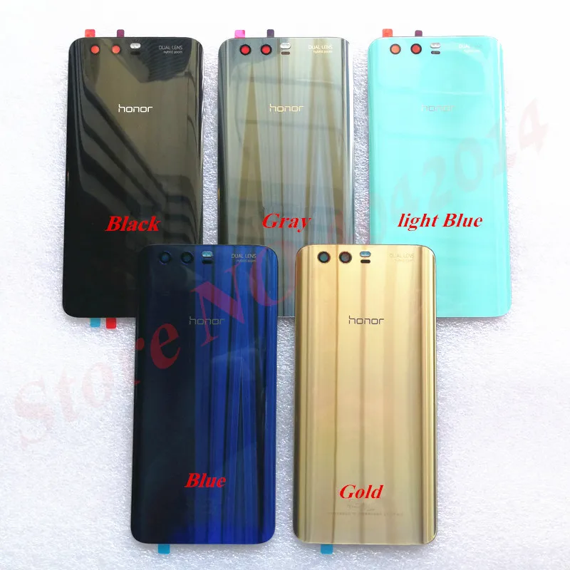 

Оригинальная крышка батареи Корпус Дверь для Huawei Honor 9 STF-AL00 задняя крышка чехол с объективом камеры боковые кнопки Замена