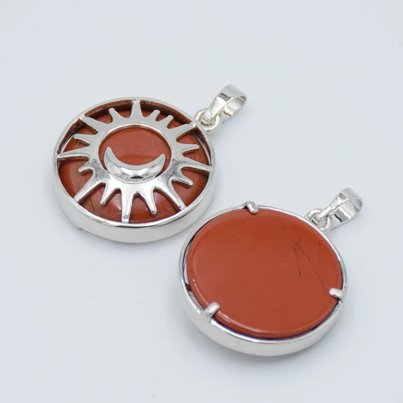 Женские и мужские солнце луна подвесной Рейки Исцеление круглый натуральный