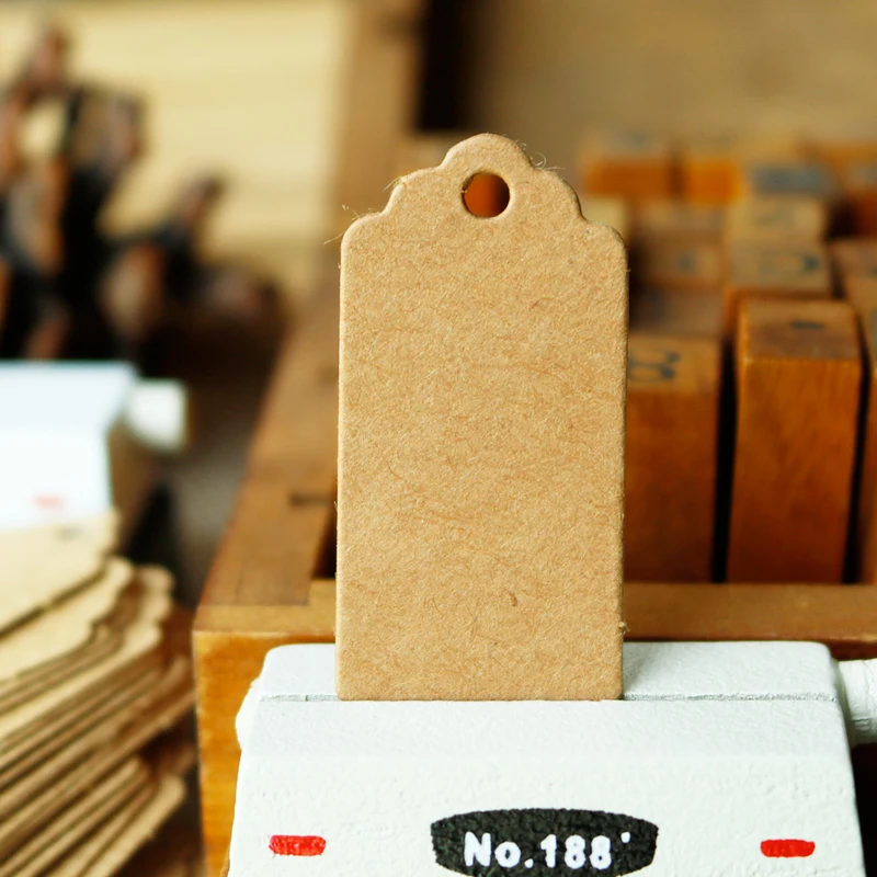 50 шт крафт-бумажные бирки 2x4 см пустая бумажная бирка для подарка этикетки Подарочная коробка бумажные пакеты упаковочные украшения для самодельного изготовления тканевая швейная бумажная бирка