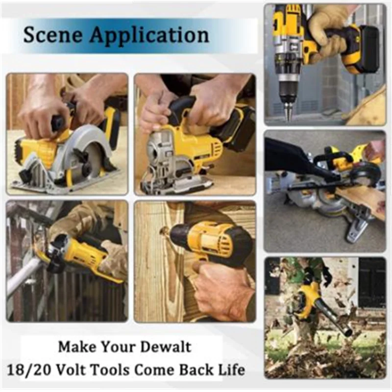 Литиевая сменная батарея DCB200 20 в Max XR 6 0 Ач для DeWalt 18 DCB184 DCB182 DCB180 DCB181 DCB201 DCB206 L50 |
