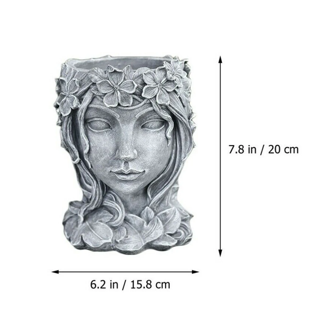 

Girl Shape Planter Girl Flowerpot Succulent Flower Pot Garden Planter Home Decor Vases A1