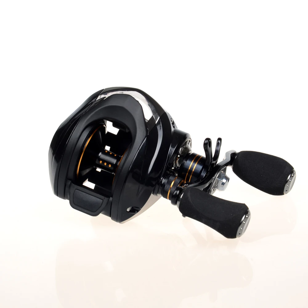 Baitcasing Рыболовная катушка металлическая шпуля тормоза 8 кг высокая скорость 6 3: 1