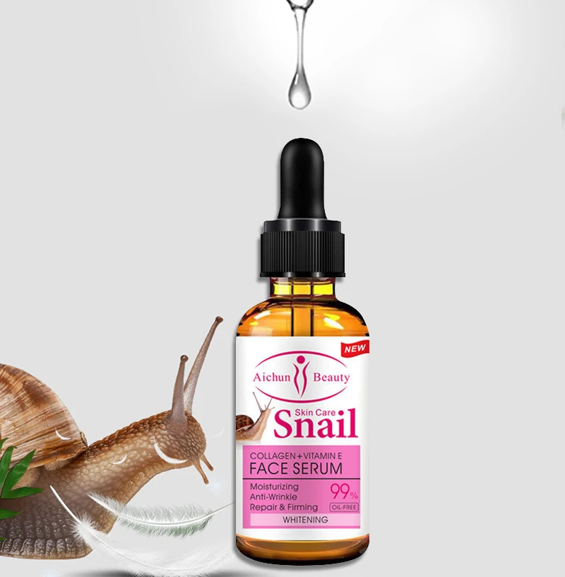 

30ml Snail Essence Facial Brightening Skin Moisturizing Lifting Fades Wrinkles Anti-Wrinkle Shrink Pores Oil Control Face Care