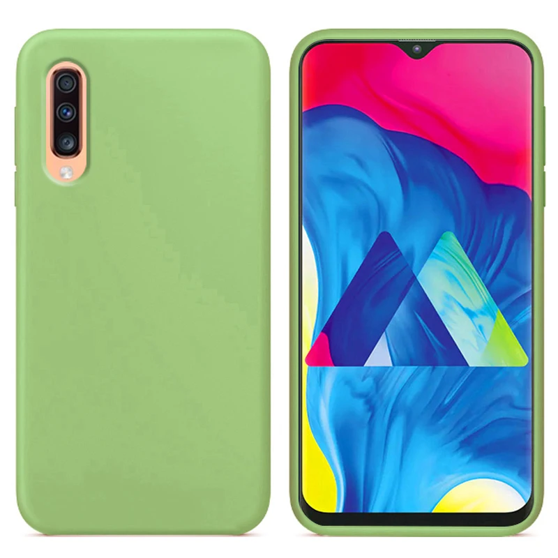 Роскошный жидкий силиконовый чехол для samsung Galaxy A70 SM A7050 мягкая задняя крышка