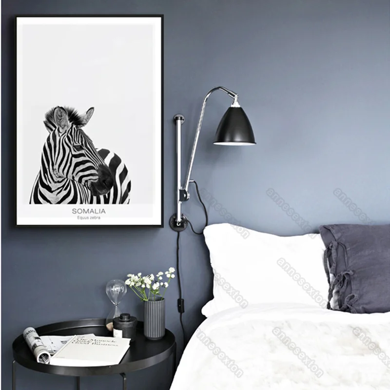 

Nordic Canvas Painting Poster Minimalist Animals Pictures Zebras Country Names Kenya Namibian Somalia for Home Room Wall Decorat