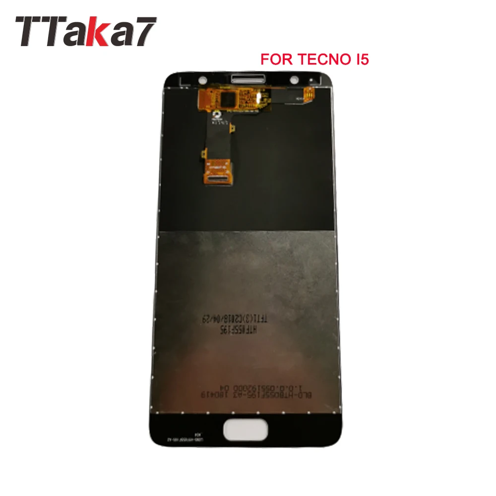 Для Tecno I5 ЖК-дисплей кодирующий преобразователь сенсорного экрана в сборе Замена