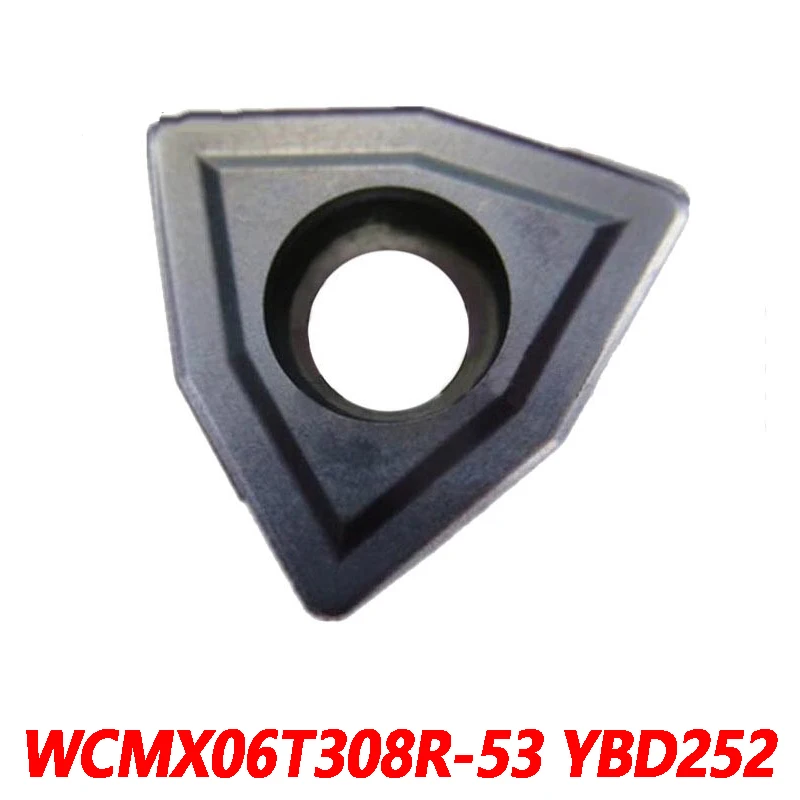 

100% Original WCMX WCMX06T308R-53 YBD252 10pcs Carbide insert CNC lathe blade Quality assurance Efficient and durable 06T308