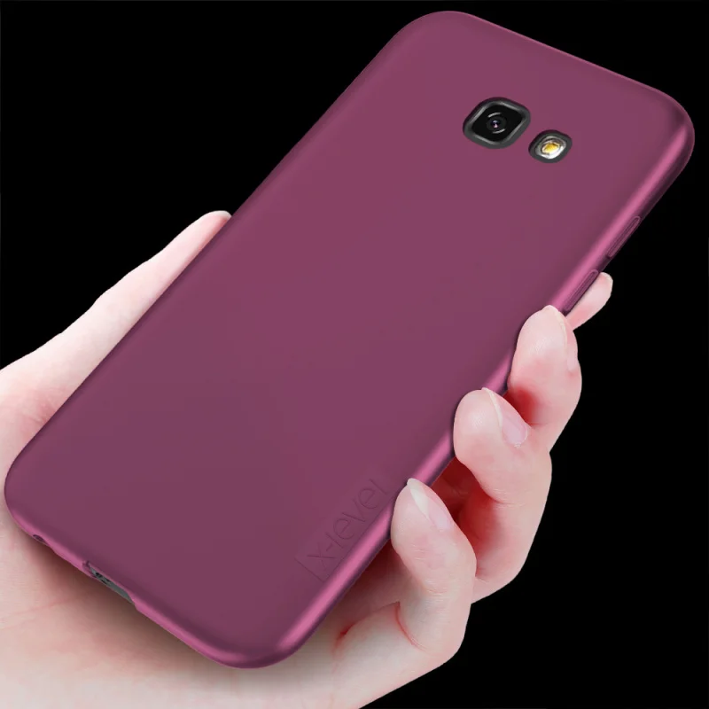 X-Level мягкий TPU чехол для samsung Galaxy A3 A5 A7 A300 A310F A320 A500 A510F A520F A710F Модная тонкая задняя чехол Крышка
