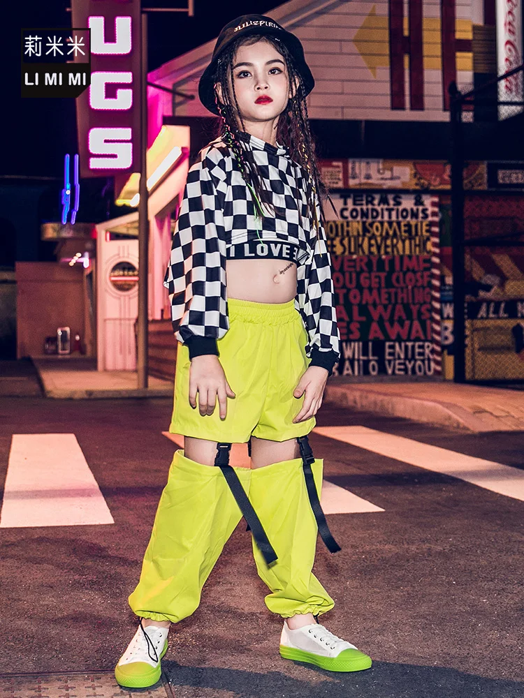 Новинка модная одежда для джазовых танцев девочек Осенние Топы в стиле хип-хоп с