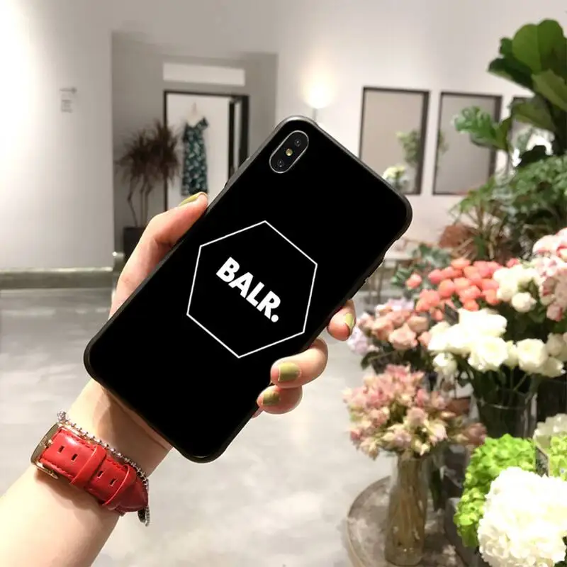 

HPCHCJHM Colorful Cute BALR. TPU Soft Silicone Phone Case Cover for iPhone 11 pro XS MAX 8 7 6 6S Plus X 5S SE 2020 XR case