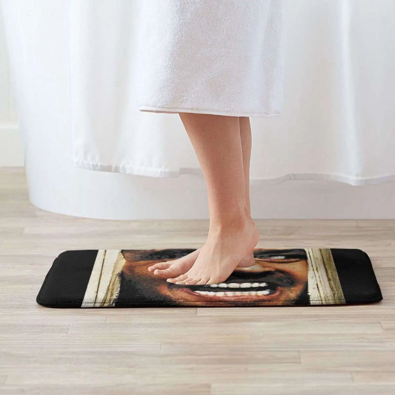 Блестящий 3D мягкий нескользящий коврик подушка сияющий Стэнли кукирпич ужас