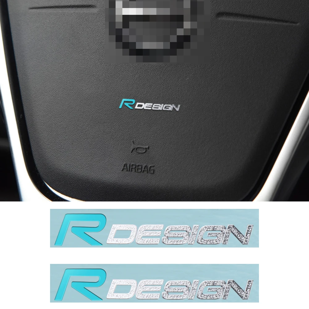 

2PCS Car Interior Decoration Rdesign Badge Nickel Metal Stickers For Volvo XC90 S60 CX60 V70 S80 V40 V50 S40 XC70 V60 C30 XC40