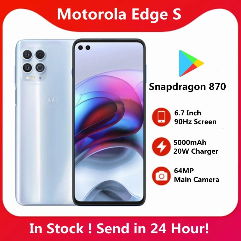 Глобальная прошивка Motorola Moto край S 5G смартфон 6 7 дюймов Snapdragon 870 5000mAh аккумулятор