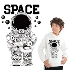 Термонаклейки для одежды, термонаклейки для одежды, термонаклейки, Космический астронавт, полоски для одежды, толстовка с капюшоном, термо-Стикеры для одежды