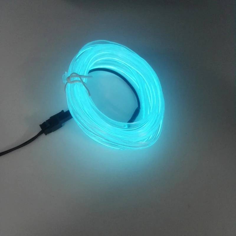 02 5m car interior accessories atmosphere lamp EL cold light line with USB DIY Decorative Dash board Console Door LED Ambient Light - Название цвета: 02