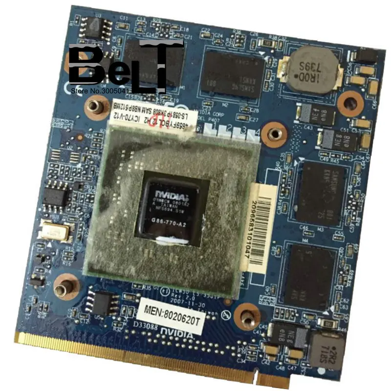 Видеокарта GeForce 8600M GS LS-3581P видеокарта 8600MGS MXM II DDR2 512 Мб G86-770-A2 для Acer 5920g 5520g 5720g 7720g 4720g