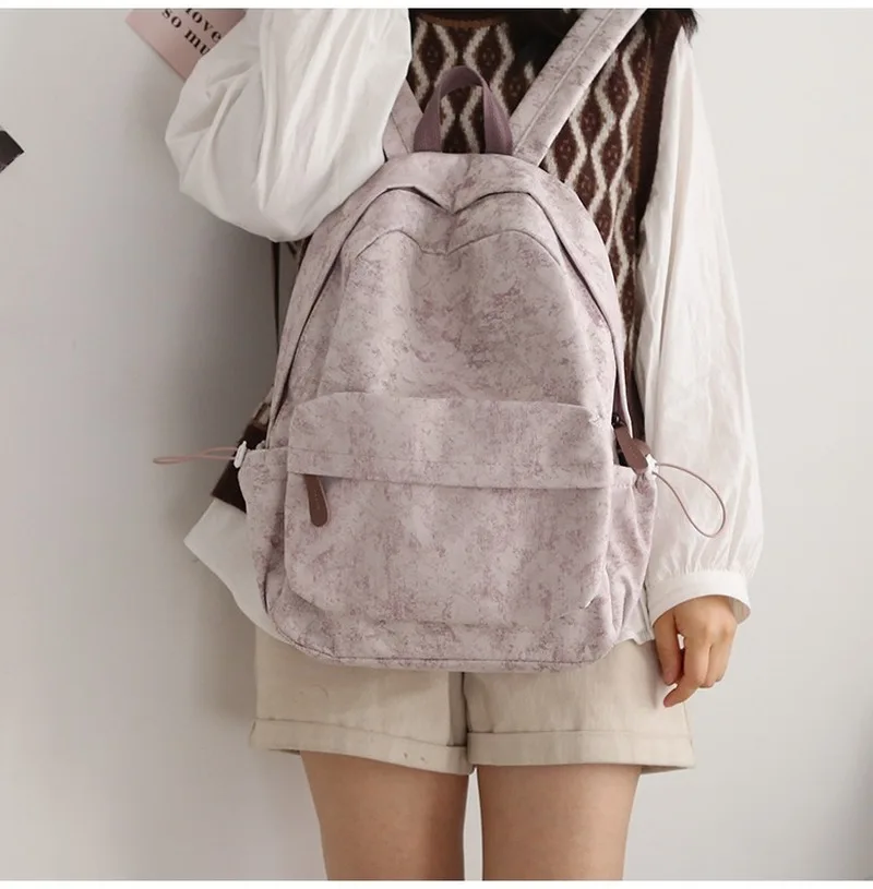 Женский рюкзак с темным узором в стиле мори водонепроницаемые школьные ранцы на