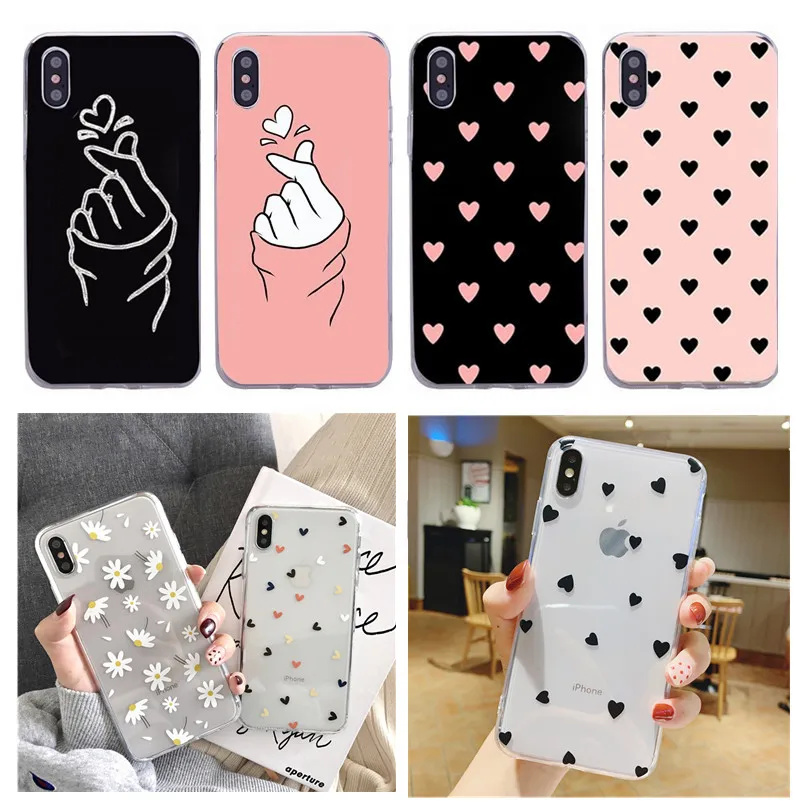 Роскошные пары чехол для iPhone XS Max XR X любящее сердце телефонные чехлы iphone 7 8 6 6S Plus 5