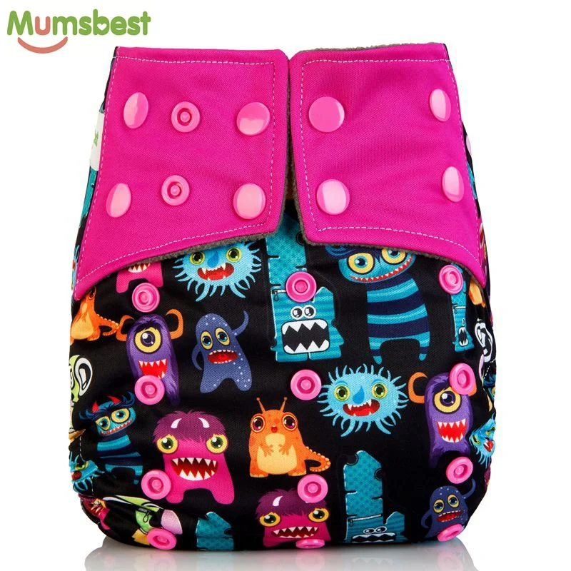 [Mumsbest] подгузники с серым угольным вкладышем для детей экологичные моющиеся